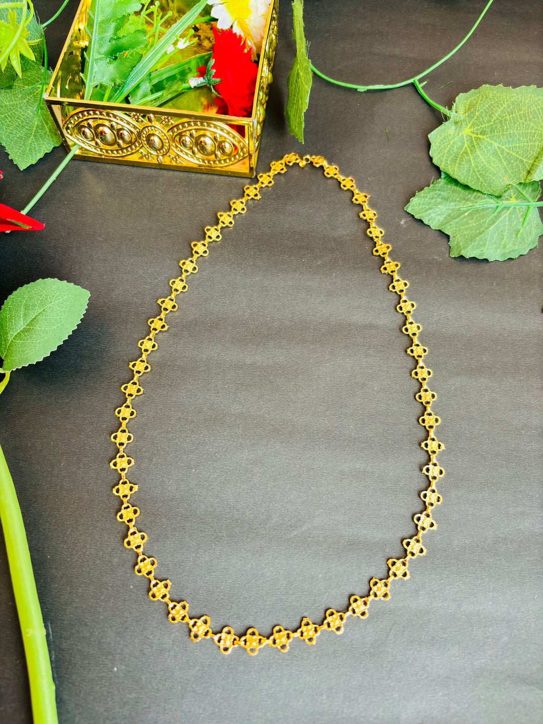 Aaviksha Gold Plated Long Chain