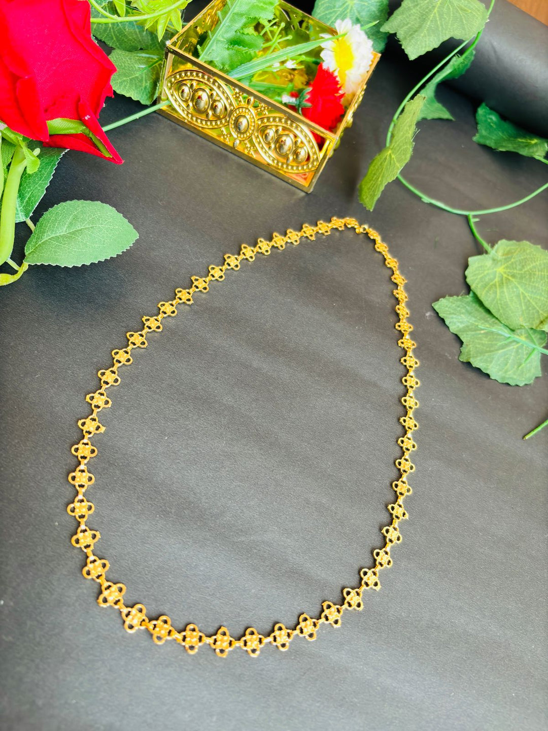 Aaviksha Gold Plated Long Chain