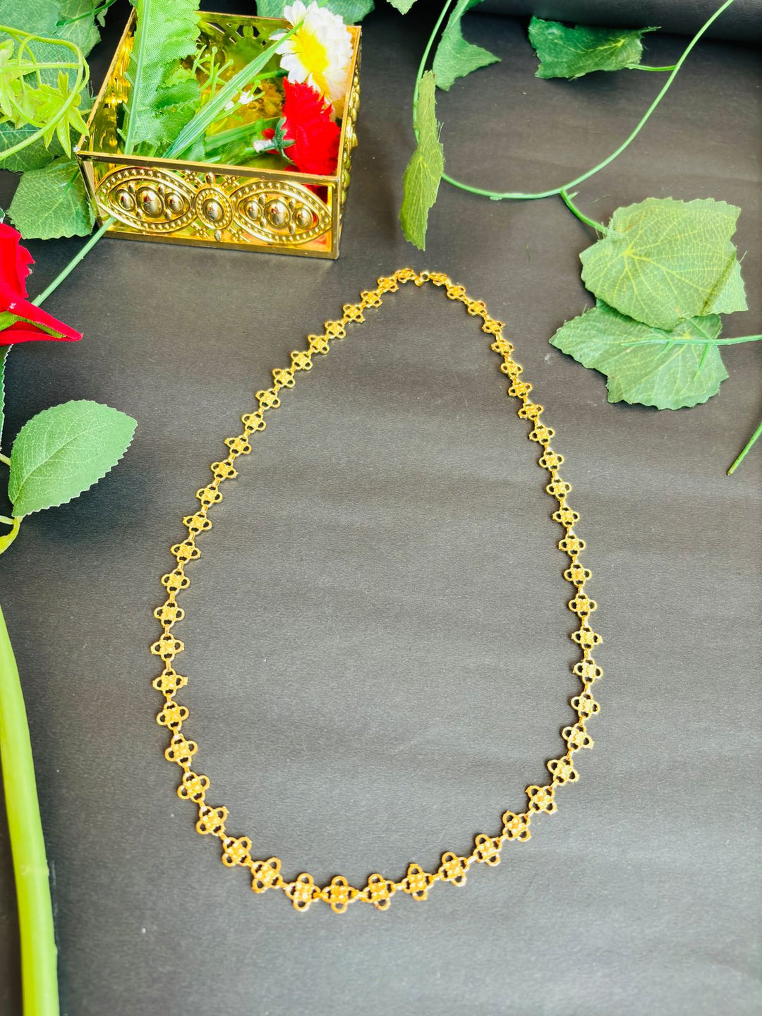 Aaviksha Gold Plated Long Chain