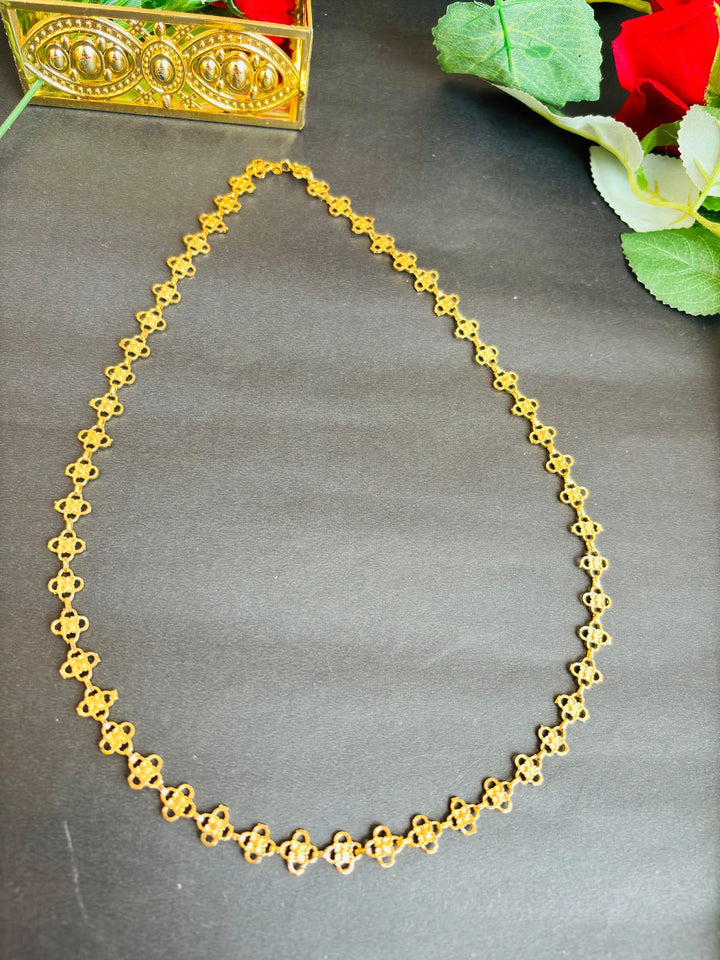 Aaviksha Gold Plated Long Chain