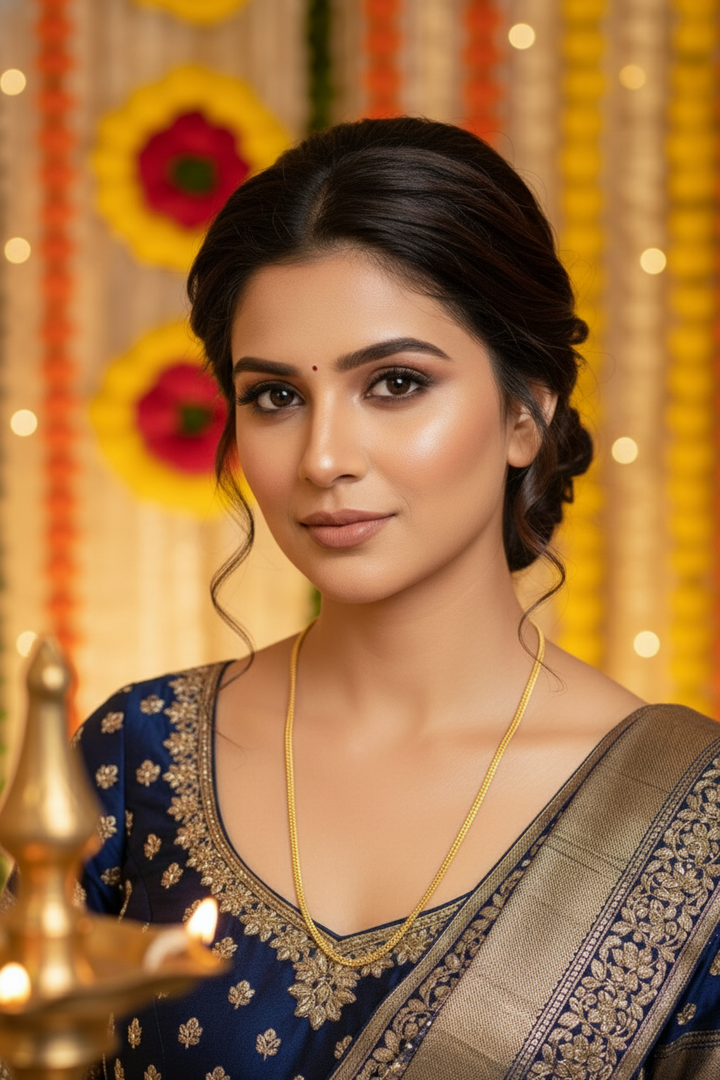 Hridita Gold Plated Long Chain