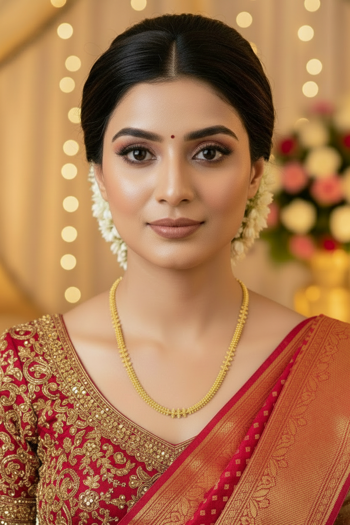 Mother Of Flowers Gold Plated long Chain