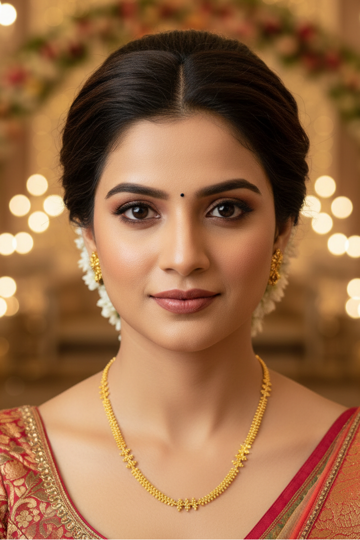 Mother Of Flowers Gold Plated long Chain