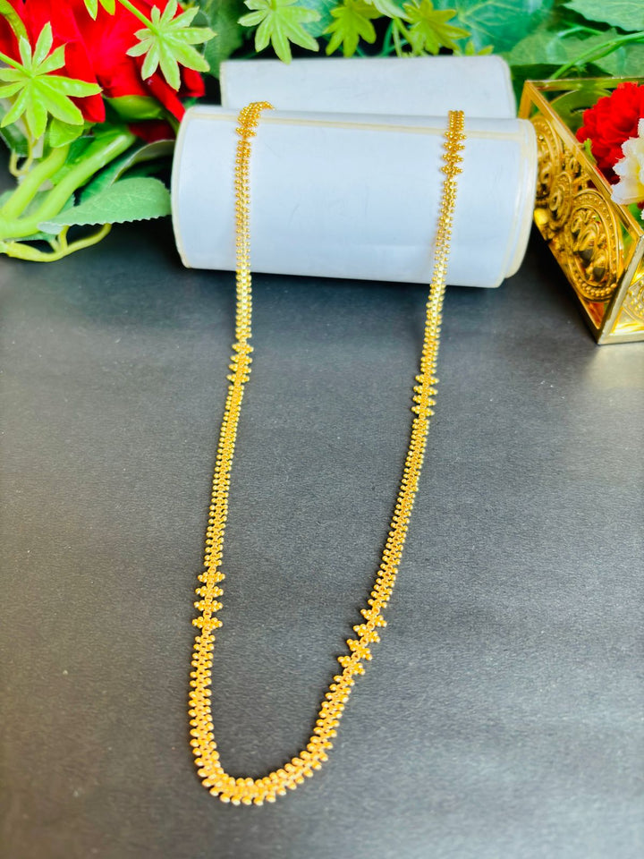 Mother Of Flowers Gold Plated long Chain