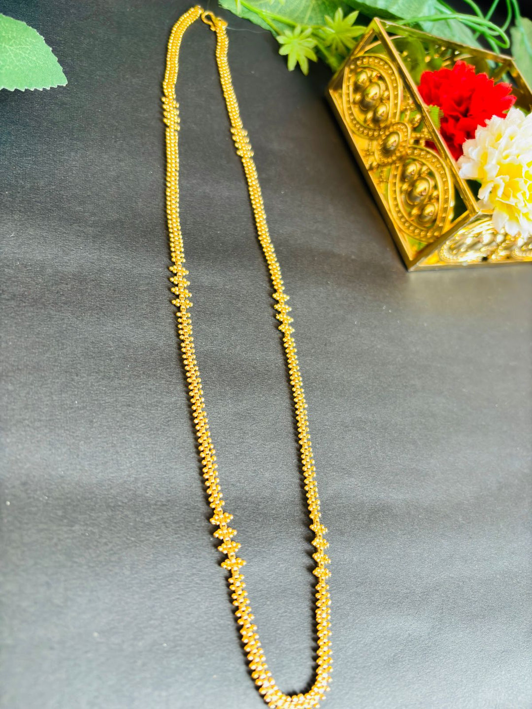 Mother Of Flowers Gold Plated long Chain