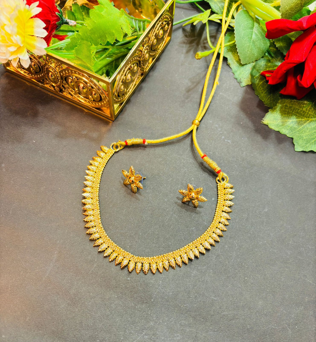 Patralekha Gold Plated Necklace Set