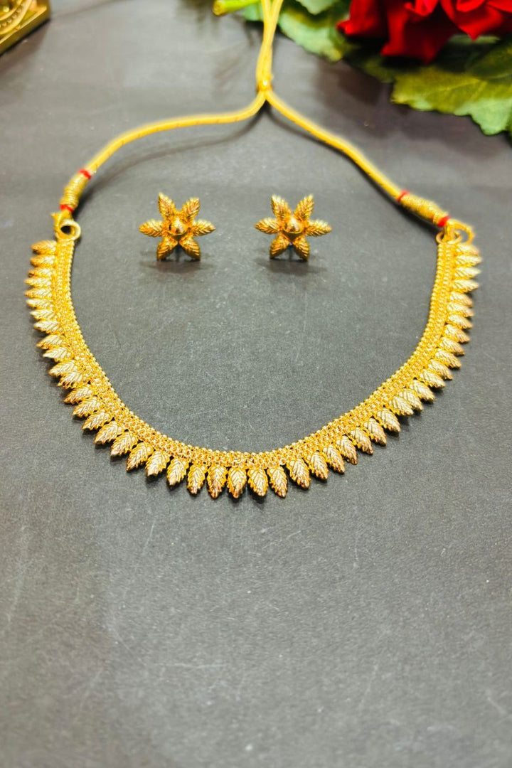 Patralekha Gold Plated Necklace Set