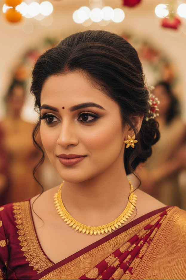 Patralekha Gold Plated Necklace Set