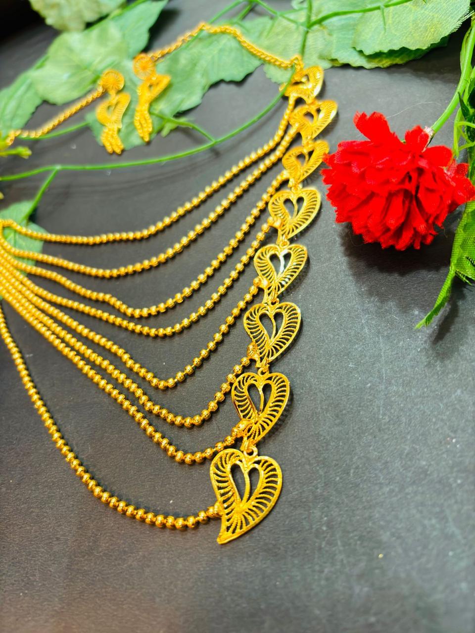 Divamalya Gold Plated Necklace Set