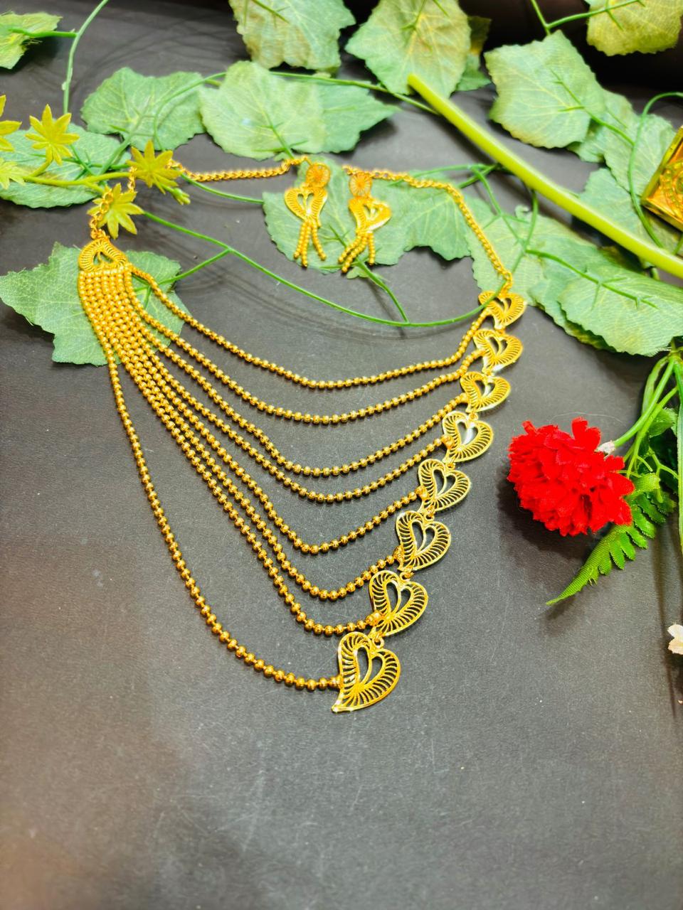 Divamalya Gold Plated Necklace Set