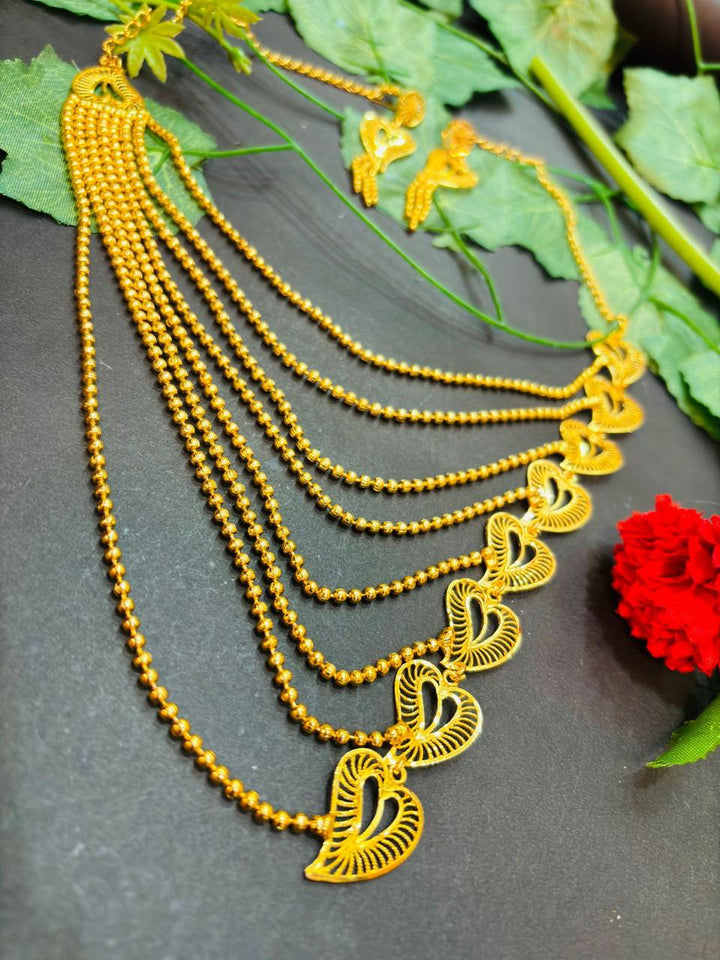 Divamalya Gold Plated Necklace Set