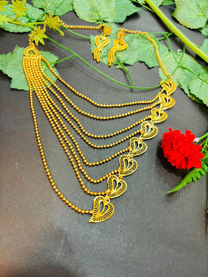 Divamalya Gold Plated Necklace Set