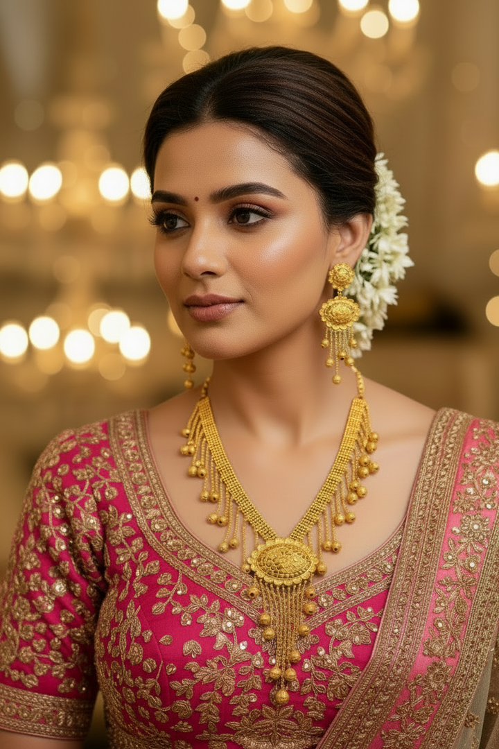 Shyamkumari Gold Plated Necklace Set