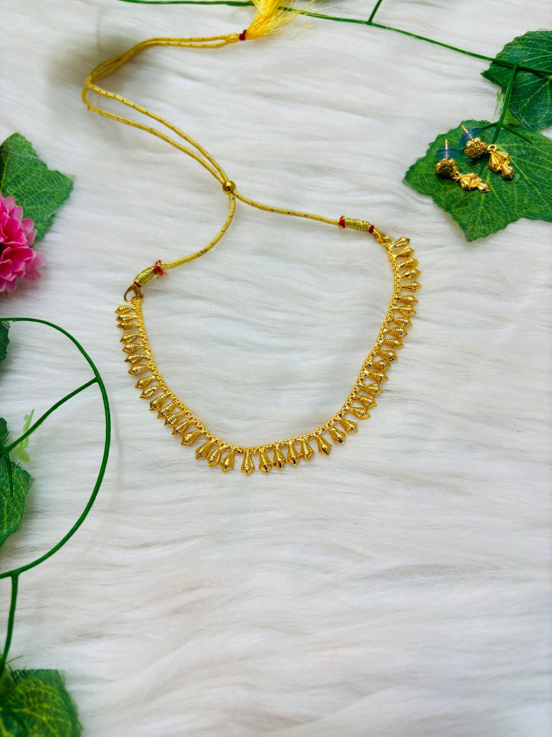 Nishvika Gold Plated Necklace Set