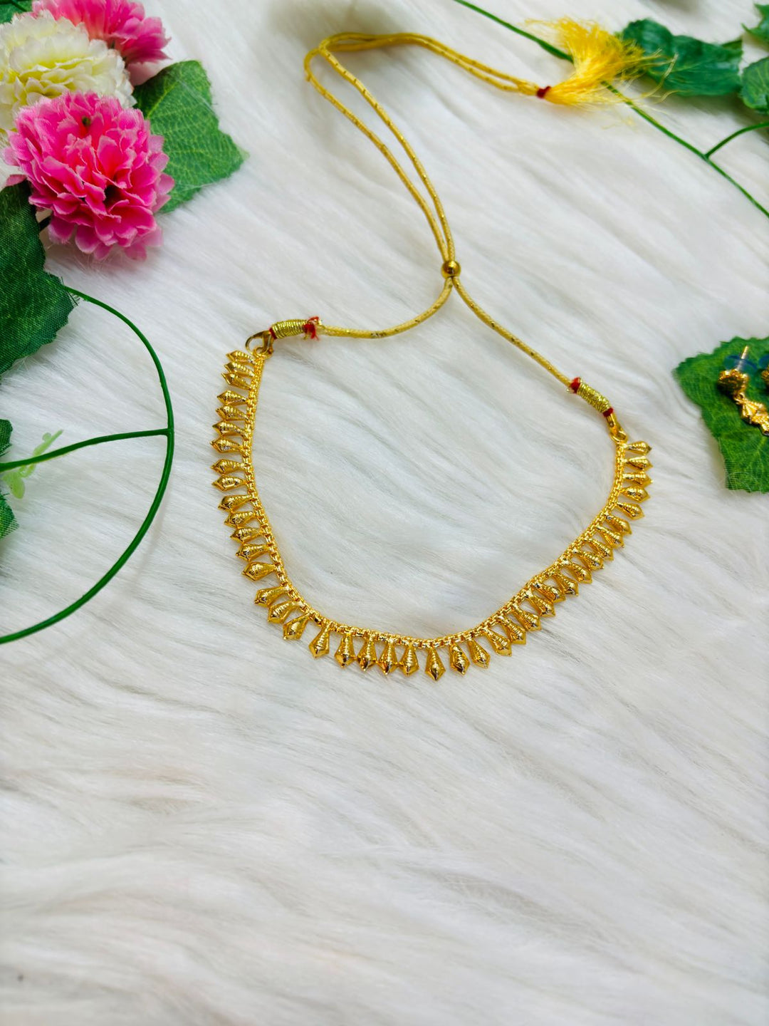 Nishvika Gold Plated Necklace Set