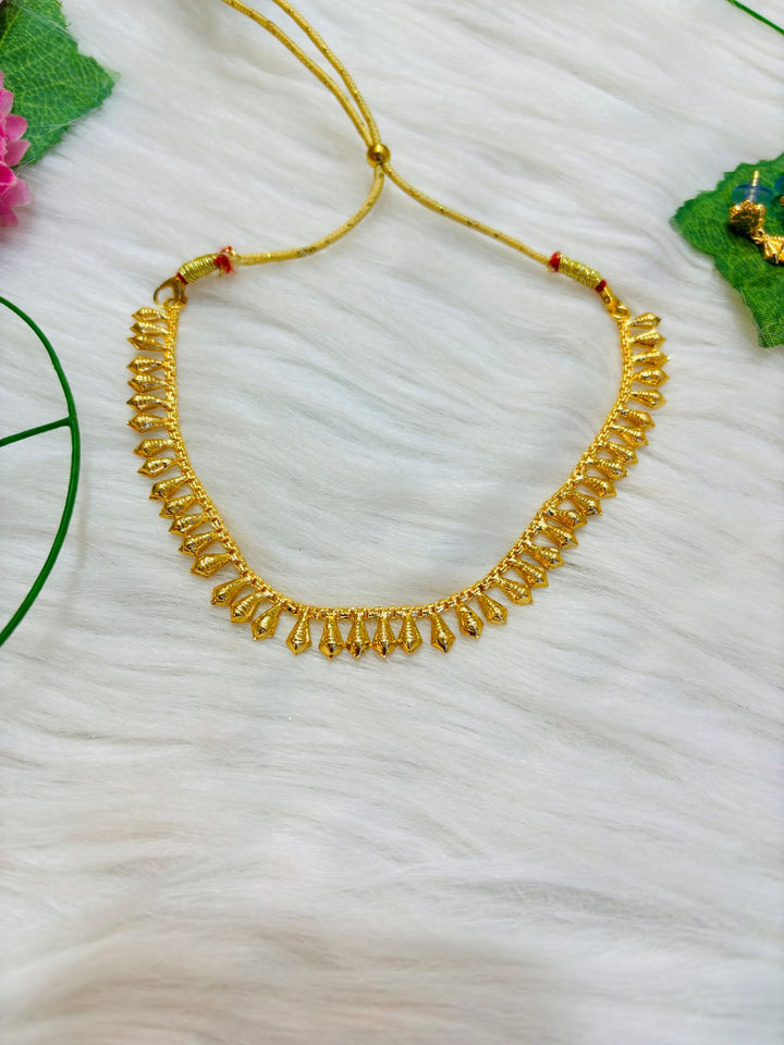 Nishvika Gold Plated Necklace Set