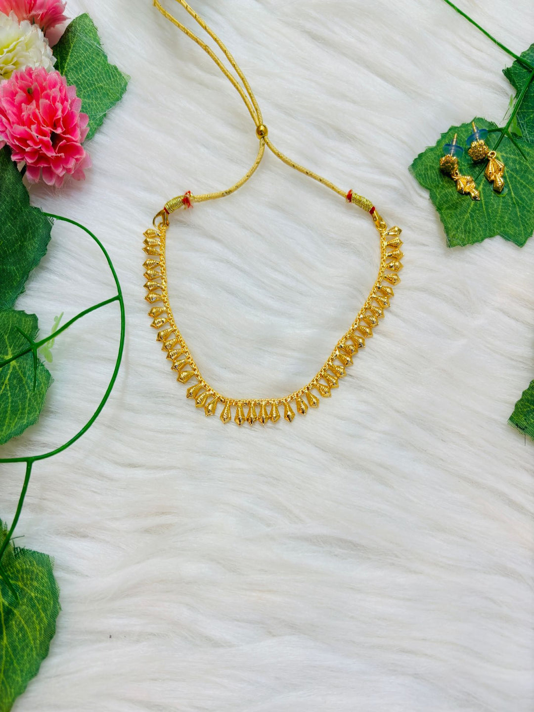 Nishvika Gold Plated Necklace Set