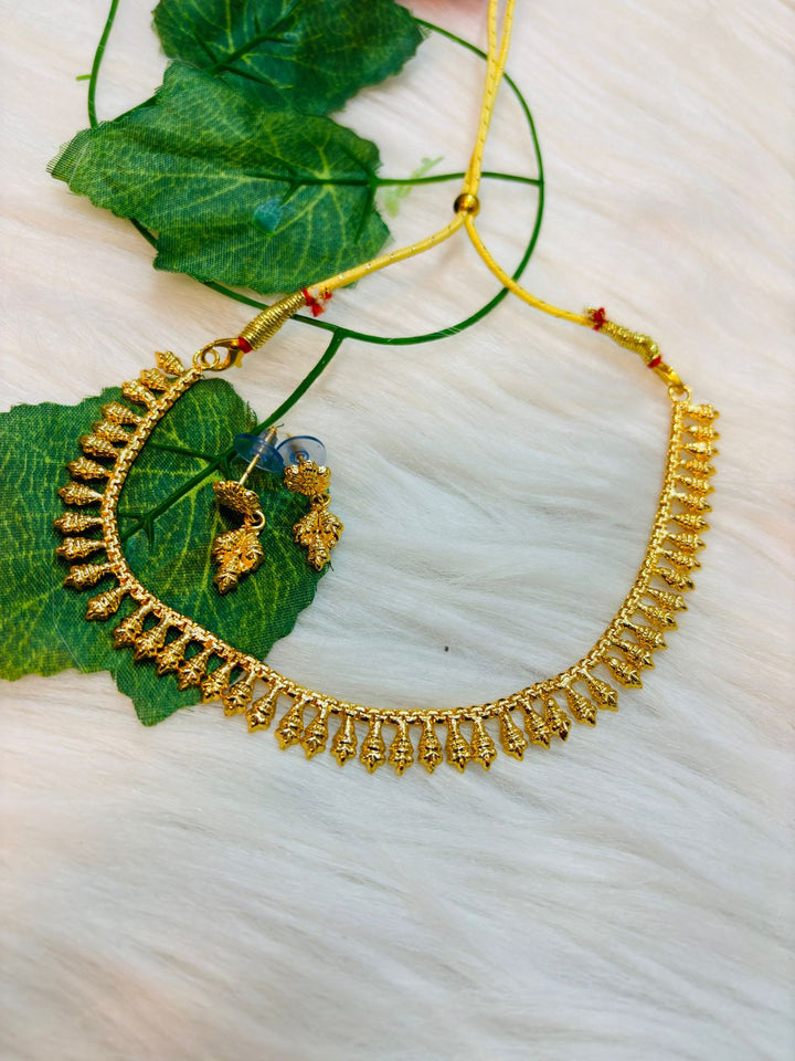 Pravasarakshika Gold Plated Necklace Set