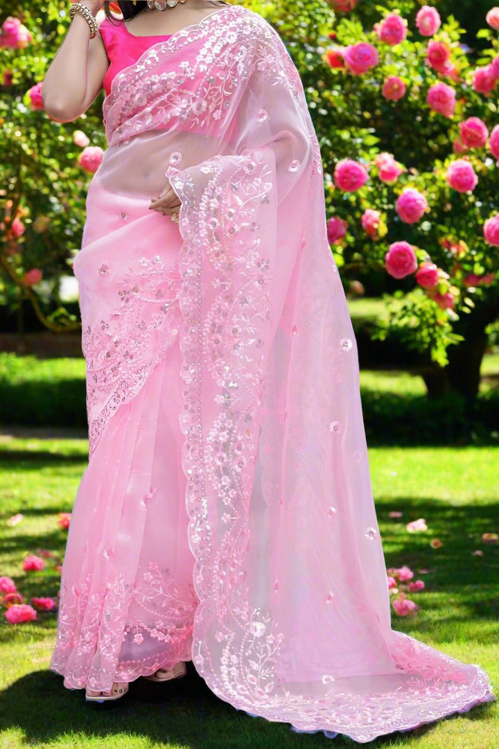 Magical Timeline Organza Saree