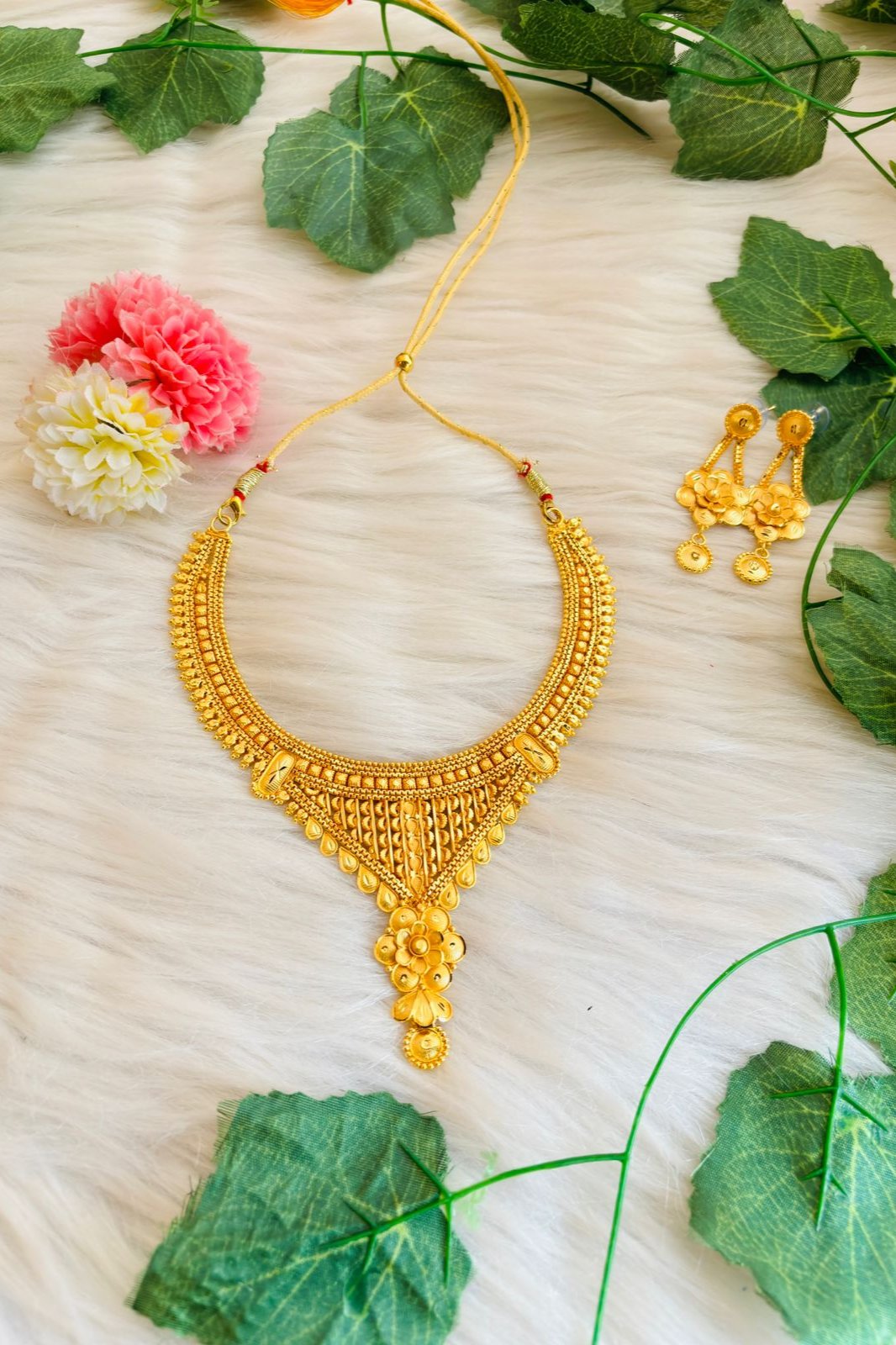 Rich And Bright -Gold Plated Necklace set