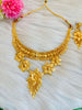 Golden Flower-Plated Necklace set