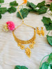 Golden Flower-Plated Necklace set