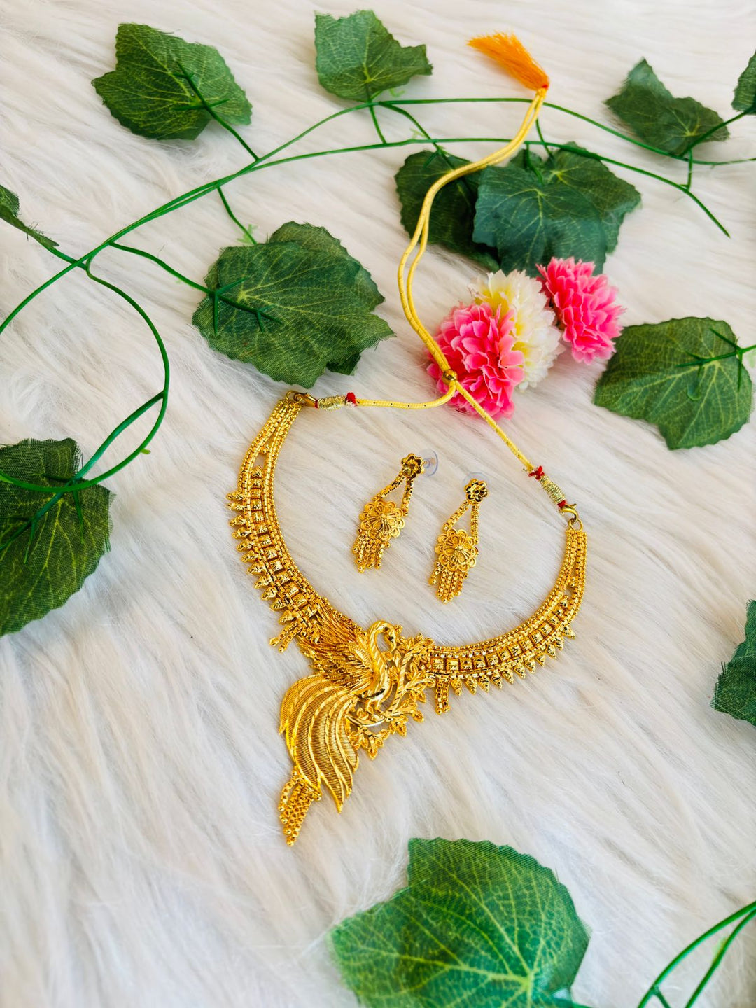 Royal Queen-  Gold Plated Necklace Set