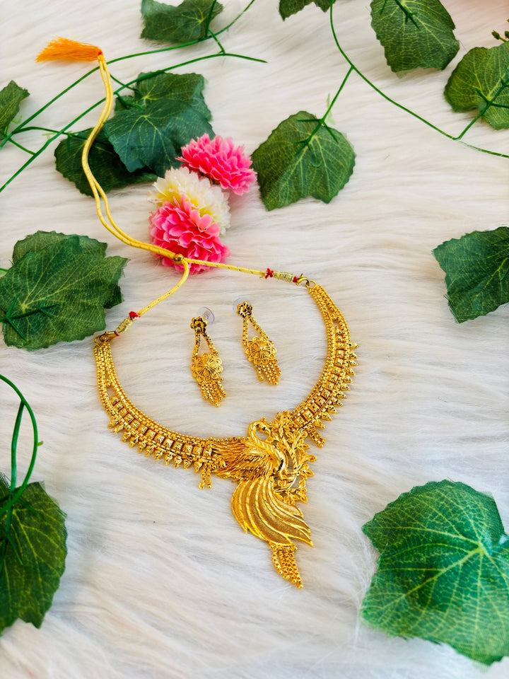 Royal Queen-  Gold Plated Necklace Set