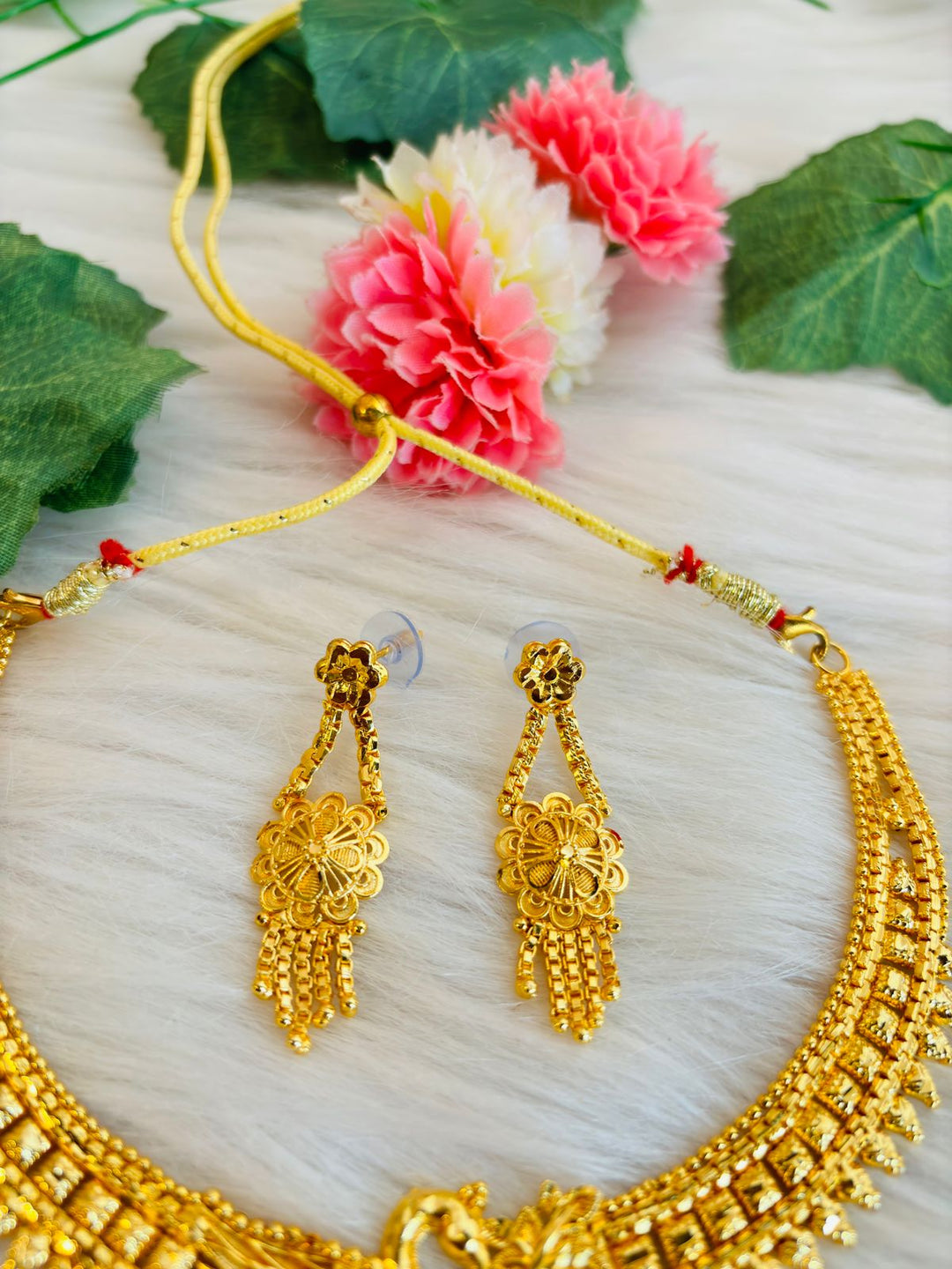 Royal Queen-  Gold Plated Necklace Set