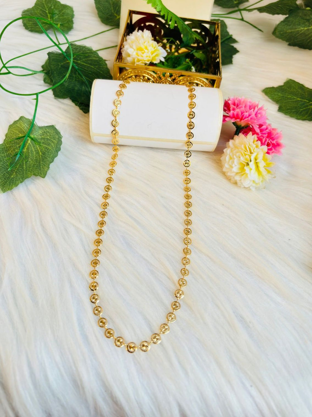 Simple Look-Gold Plated Chain