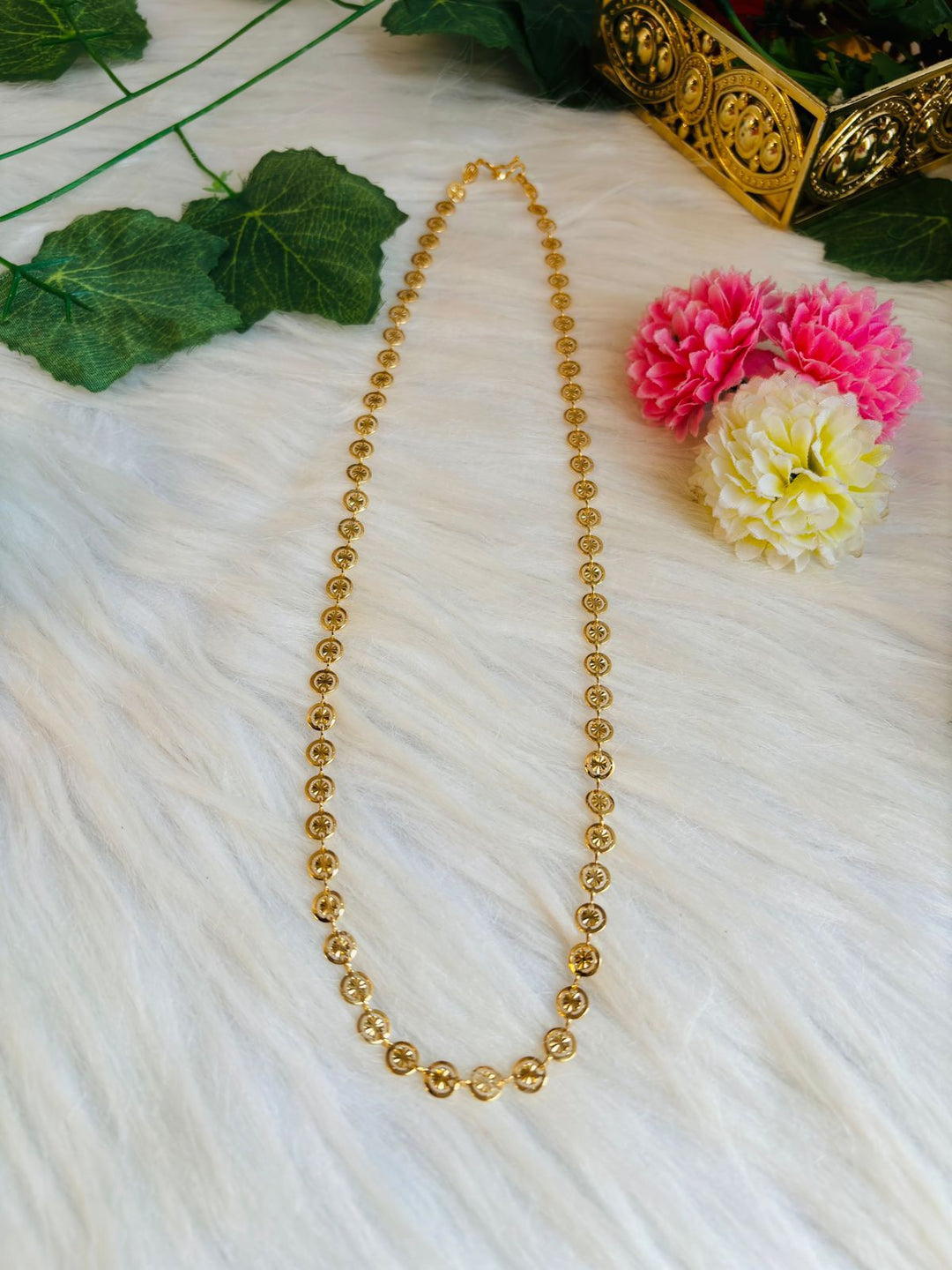 Simple Look-Gold Plated Chain