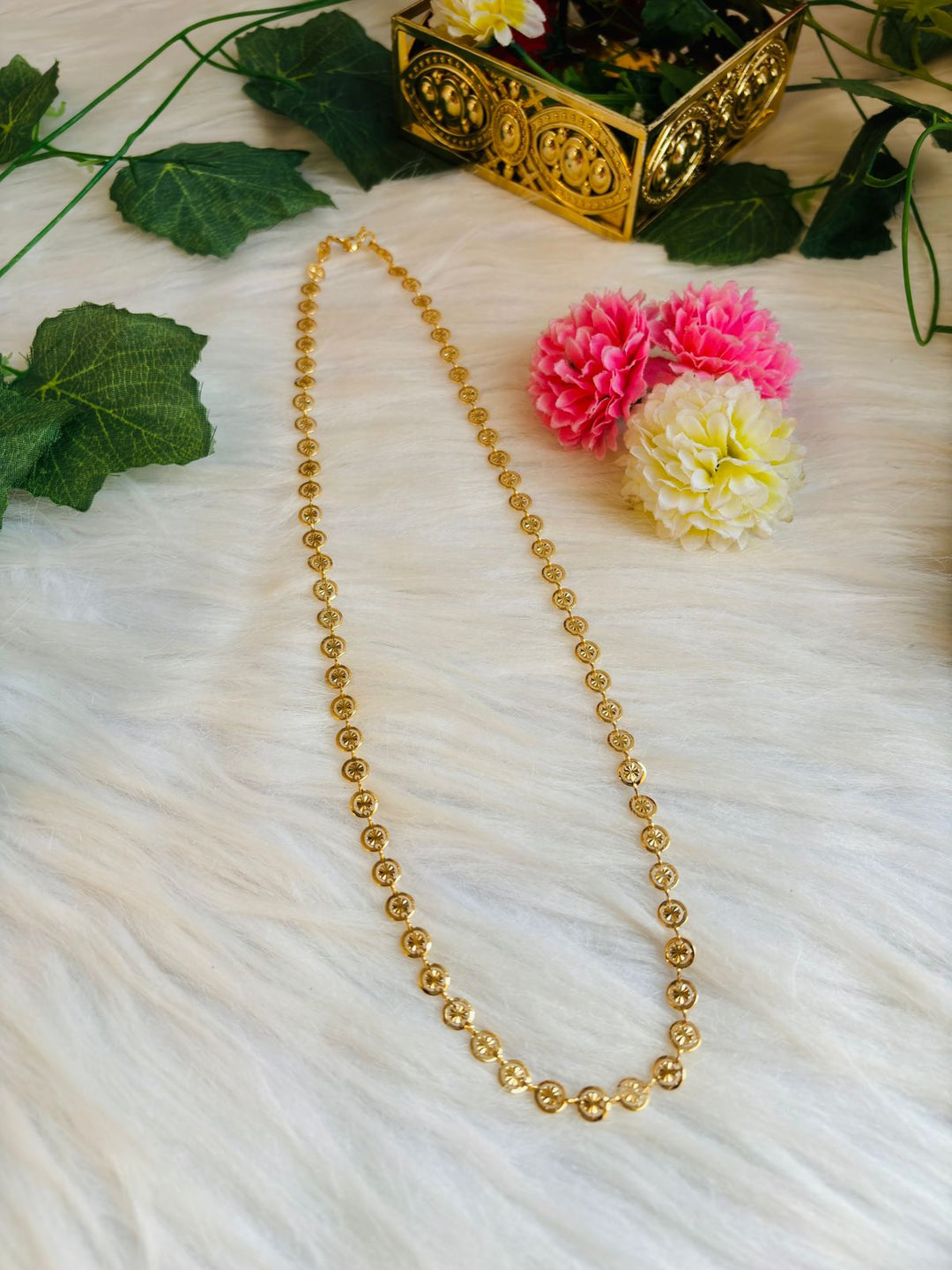 Simple Look-Gold Plated Chain