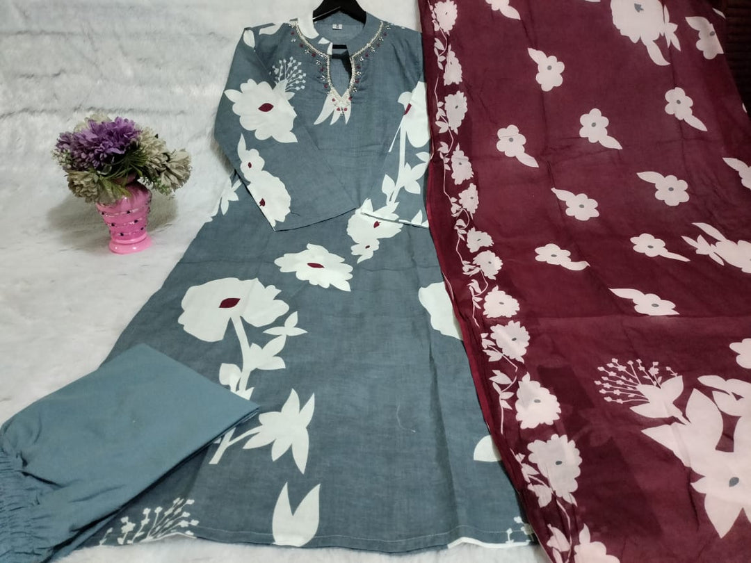 Final Light Cotton Kurti Set