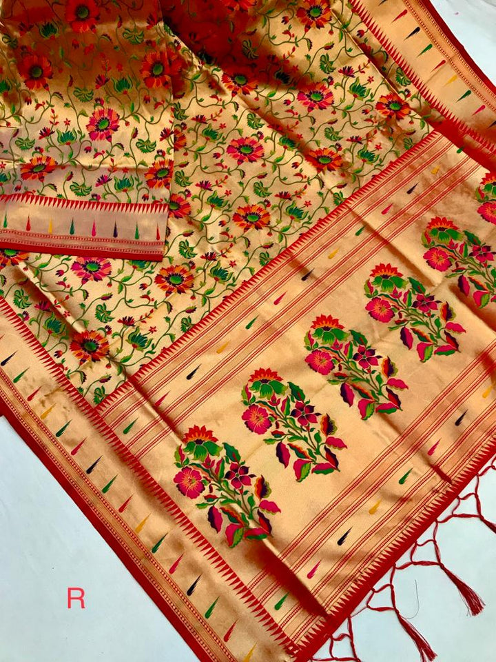 Droplets Dance Banarasi Silk Saree