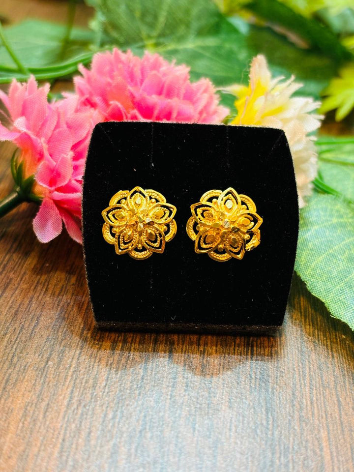 Perfectly Fine  Gold Plated Earrings