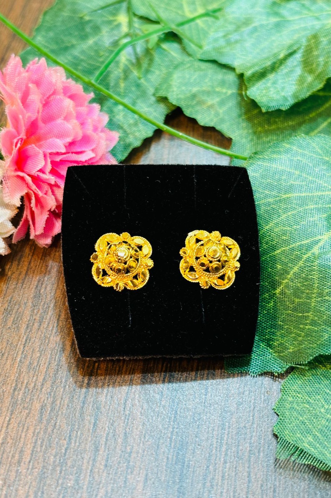 Refreshing Look-  Gold Plated Earrings