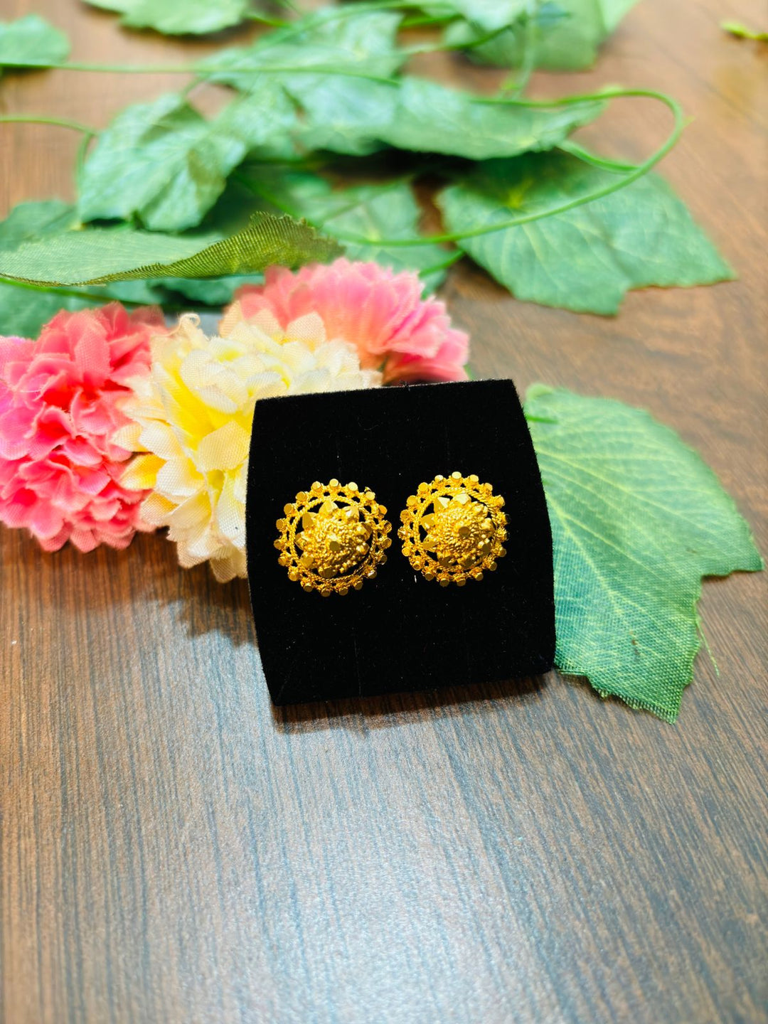 Shining Gold Plated Earrings