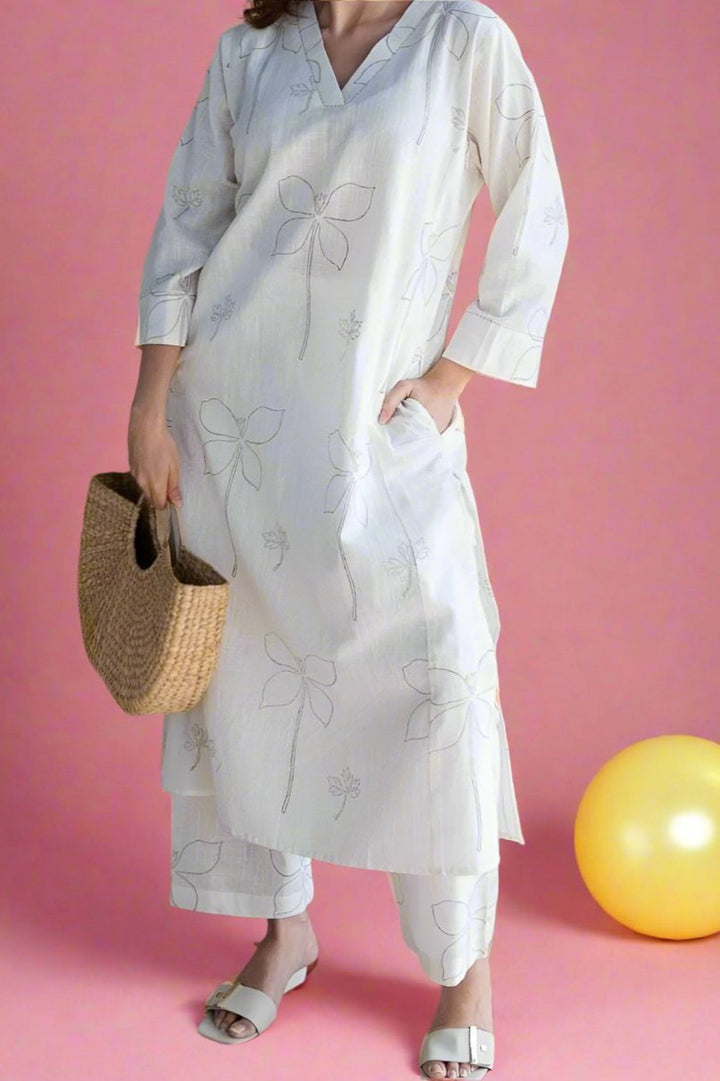 Glory Of Woods Cotton Kurti Set