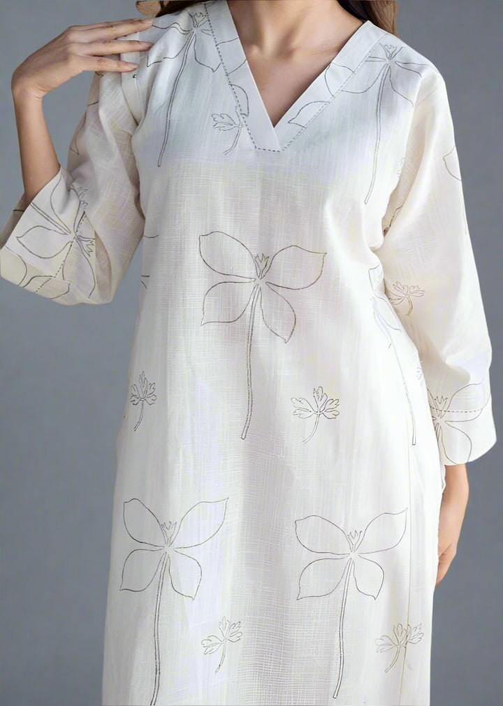 Glory Of Woods Cotton Kurti Set