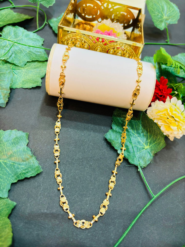 Experience The Luxury - Golden Plated Chain