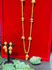 Jhumka Attached Gold Plated Necklace Set