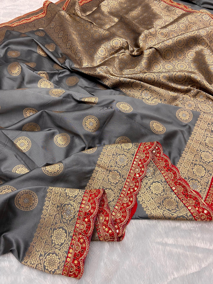 Misty Mornings khaddi Georgette Silk Saree