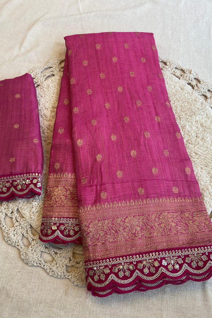 Aromatic Fire Designer Banarasi Silk Saree