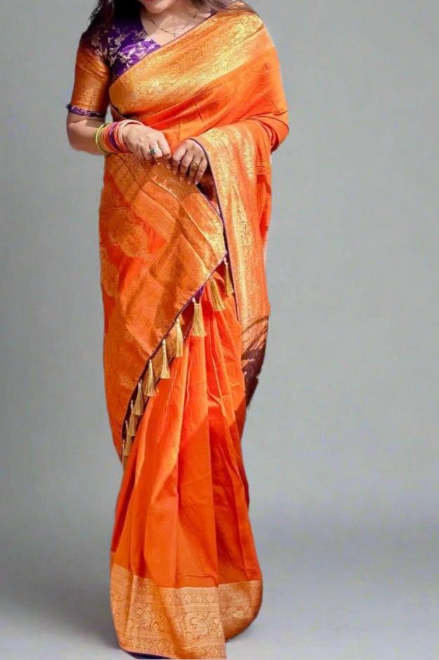 Nazariya - Designer  Banarasi Dola Silk Saree