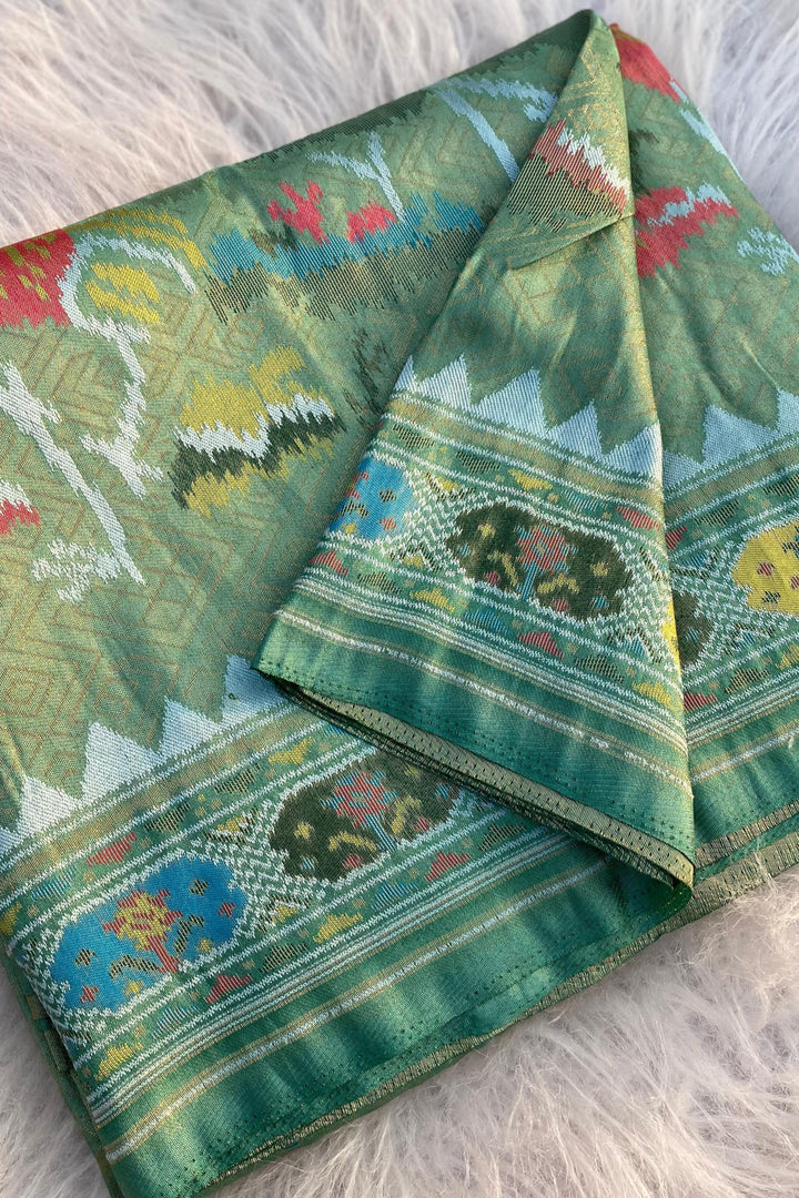 Yards Of culture Mushru Satin Silk Saree