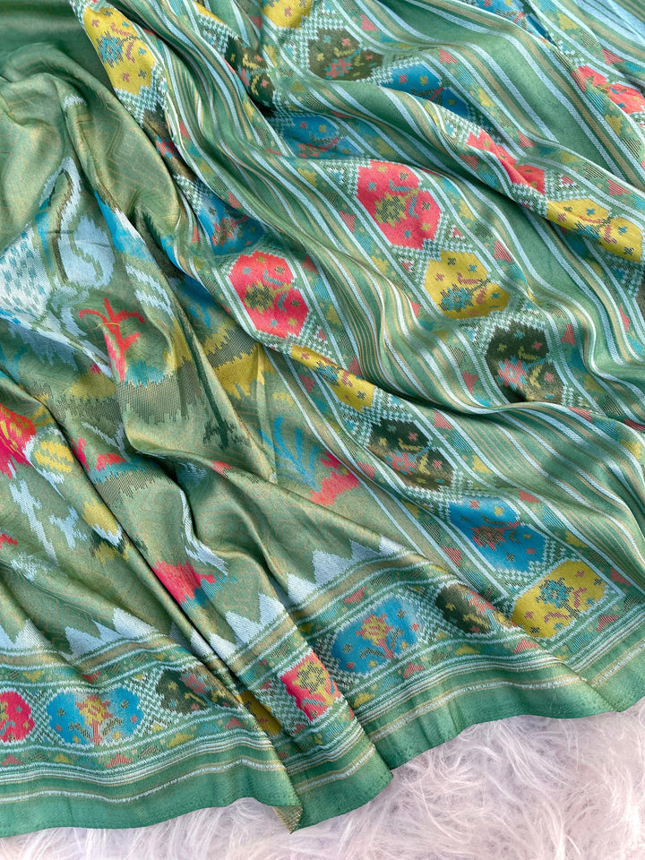 Yards Of culture Mushru Satin Silk Saree