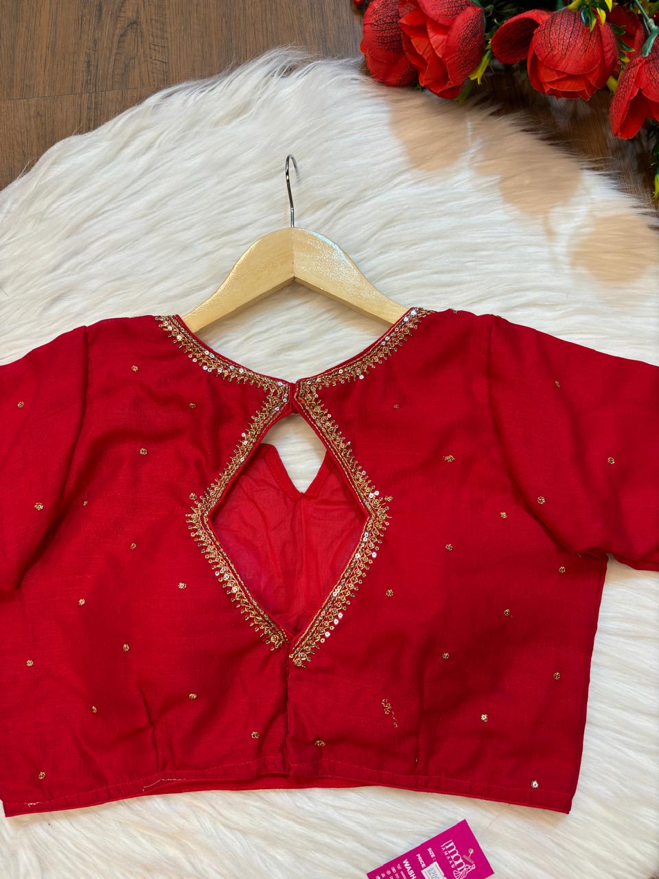 Red Grace Designer Blouse