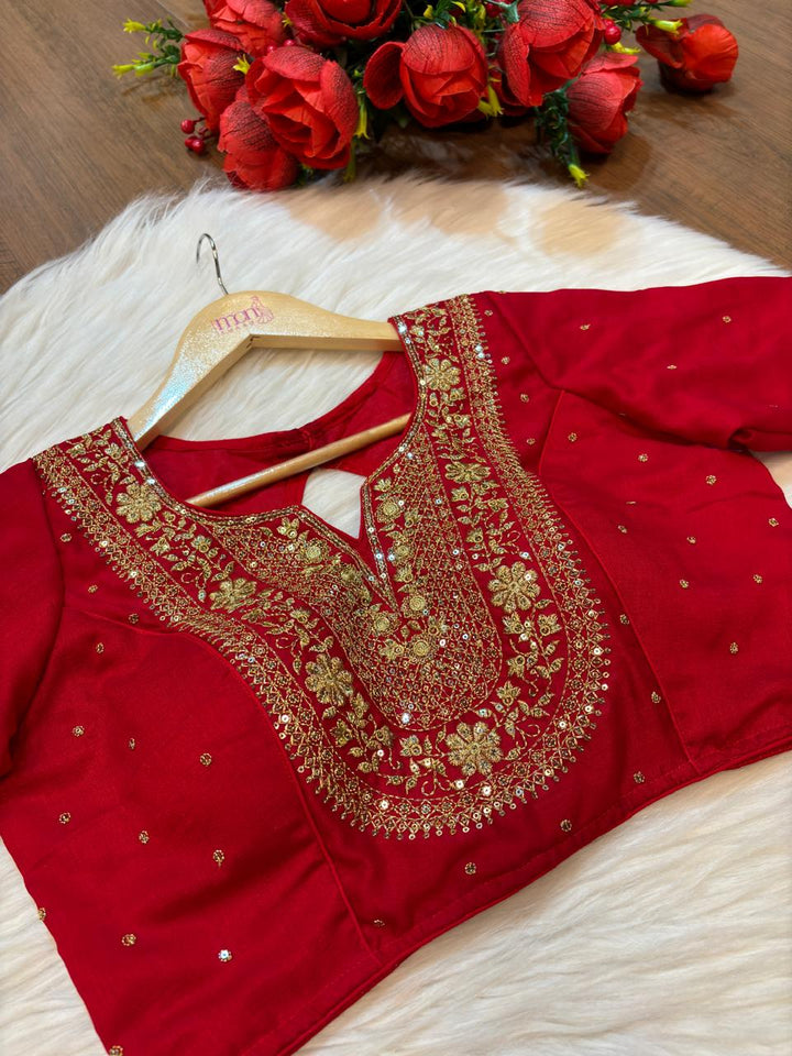 Red Grace Designer Blouse