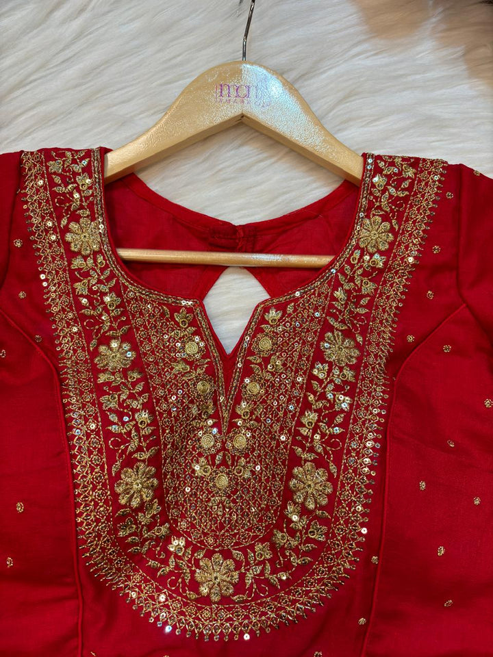 Red Grace Designer Blouse