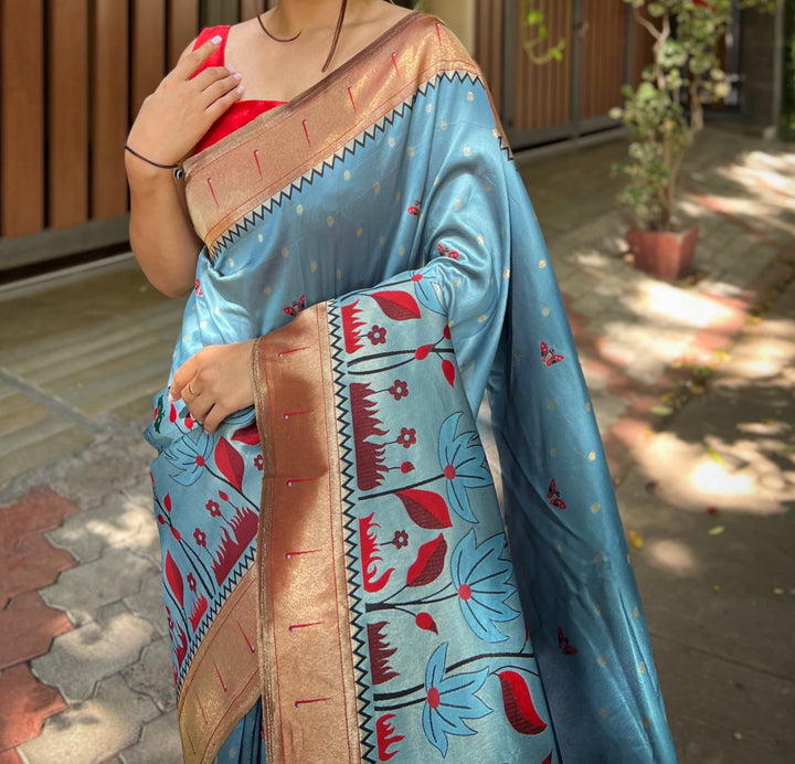 Heritage With Pride Designer Banarasi Paithani Saree